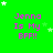 Green background with repeated pink text "Jenna Is My BFF!" and scattered white stars, some of which are partially obscured.