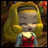 Pixelated anime-style character with blonde hair and red dress on left, alongside pixelated text "Anime IM" and "com" on black background.