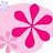 A static icon with a pink flower on the left and 'Kristin' text on a bright magenta background.