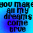 Blue and purple gradient background with black pixelated text reading 'you make all my dreams come true' repeated in four identical quadrants.