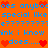 Animated orange background with blue text repeating 'does anybody special like e???????i???????' and 'ink i know does....' surrounded by red pixel hearts.