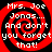 Red and black spiral background with white pixelated text reading "Mrs. Joe Jonas... And don't you forget that!" in four identical quadrants.