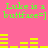 Green text 'Luke is a buttface=]' on pink background with yellow horizontal bars, two identical frames showing static content.