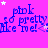 A static image with a bright pink background featuring repeated blue text and white stars.