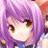 A pixelated anime-style character with purple hair and brown eyes on the left, next to a black background with white text reading "Anime IM" and "cOw" on the right.