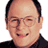 A 48x48 pixel animated contact sheet showing six frames of a Seinfeld-themed buddy icon with green and white text blocks, the Seinfeld logo, and a partial image of a man in glasses.