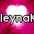 A pink background with white heart shapes and dark red floral patterns, featuring bold text reading 'leynalRocks!!' in black-outlined letters.