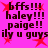 Pixelated text and red stars on a bright pink background, repeated in four identical quadrants.
