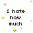 Pixelated text and small heart icons on a white background with gray bottom-right corner.