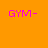 A 4x4 contact sheet of animated gymnastics-themed buddy icons with pink text and heart symbols on an orange background, showing sequential frame changes in a single animation sequence.