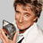 A contact sheet of six animated frames showing Rod Stewart holding a glass, with repeated text "ROD STEWART" in various styles and positions across the grid.