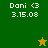Two side-by-side display identical text with a single star icon changing color between them