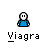 Animated contact sheet of a pixel art character in blue shirt with multiple poses and one frame showing text bubble, all labeled "Viagra" below each icon.