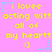 Yellow text on pink background reads "i lovee acting witt all of my heartt :}" with cyan and light blue star-like symbols, repeated in a pattern