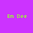 Static image with four identical green text elements on a solid purple background.