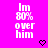 Pixelated text on bright pink background with two heart symbols, one black and one white.