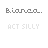 four with three or four white each, displaying text variations including 'Bianca TENDENCY TO ACT SILLY', 'DOODLE', and 'BE ME' in black pixelated font