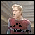 A person in a red and blue costume with 'La Vie Boheme' text overlay, showing mouth movement across frames.