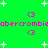 Green background with white starbursts and pink text repeating 'abercrombie' with '3' symbols above and below.