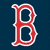 Six distinct Boston sports team logos arranged in a , each with unique color schemes and design elements