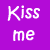 A 50x50 pixel animated buddy icon with a purple background displaying white text and symbols in a contact sheet layout of four frames.