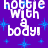 A static contact sheet of a 48x48 pixel animated icon showing repeated text on a purple background with blue starbursts, displayed in a 2x2 grid layout with one gray transparency placeholder.