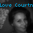 Black-and-white pixelated image of a person with dark hair, blue text reading "Love Courtn 10.12.07" at top.