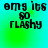 Pixelated text "omg its so flashy" on a green-to-cyan gradient background with subtle circular light effects.