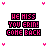 Pixelated text in pink and black reads "WE MISS YOU ERIN! COME BACK" with four small heart icons at corners.