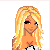 Pixel art contact sheet showing a blonde female character in various poses with text elements "sexii smart" and "And single" on white background.