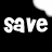 Black-and-white animated contact sheet showing multiple frames of a cow-themed icon with text elements and floating white shapes on black background.