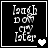 [Image description: Four display the same text with varying heart symbols.]