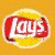 A static image featuring a yellow background with the Lay's logo, green and white striped pattern, red text reading 'Dew', and black text saying 'Shiny Hair!' on white.