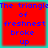 Red square with blue text reading 'The triangle of freshnest broke up' on cyan background, repeated four times in a