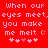 Red background with repeated pink pixelated text and heart symbols arranged in two