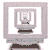 A pixelated computer monitor icon with a nested monitor display showing a small screen within a screen, rendered in gray and brown tones.