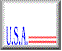 Two side-by-side static images of a digital graphic with 'USA' text, red stripes, and a blue star in the top-right corner.