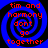 Blue spiral background with red text reading "tim and harmony dont go together" in four identical