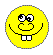 Four yellow smiley face icons arranged in a 2x2 grid, each with distinct facial features and mouth expressions across sampled frames.