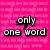 A static image with a bright pink background displaying multiple text elements in black and white pixelated font, including 'only one word', 'expresses me', and 'ROTFI' with an arrow.