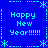 Blue background with light blue pixelated text and border elements arranged in a pattern