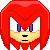 Pixel art character with red hair and yellow face showing multiple facial expressions across frames.