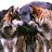 Pixelated image of a wolf-like animal on left, green text 'Original Icons .com' on right against dark background.