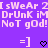 Pixelated text and symbols on a purple background with alternating white and black elements.