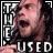 Animated contact sheet of a person with long hair shouting, repeated across 3x3 grid frames with text "THE USED" and "USED" on black background.