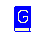 Four blue and cream pixelated book icons with a large white 'G' on the top-left book, arranged in a on a gray background